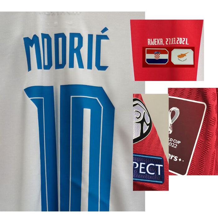

American College Football 135 Caps Luka Modric Perisic Kovacic Jersey Vs Cyprus With Match Details Fans Version Maillot, Black