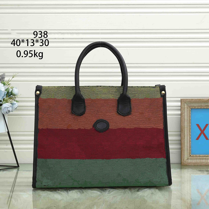 

2021 High Quality Classic Shopping Satchel Bag Lady Canvas Large Capacity Handbag Women Fashion Shoulder Bags Luxurys Brand Totes Handbags Purse, Gift