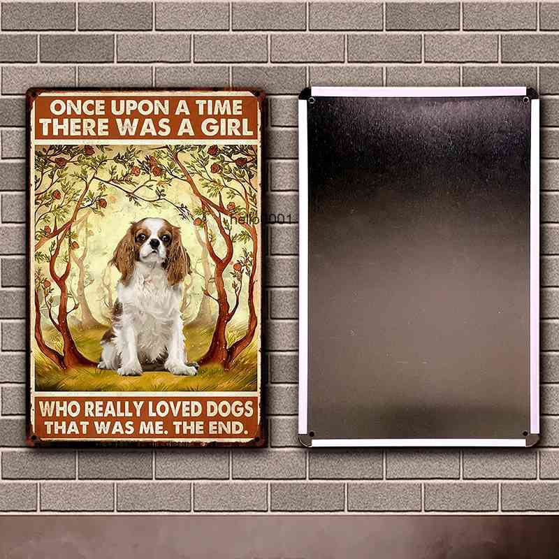 

Kelly66 Pet Cavalier King Charles Spaniel Bath Shap Dog Art Tin Metal Sign Home Pub Bar Decor Painting 20*30 CM Size Dy223