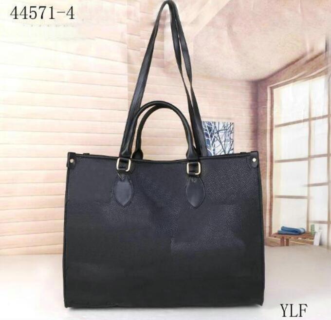 

Fashion onthego tote Handbag Women Handbag Duplex Printing Different Style Top Quality Shopping Bag Shoulder Handbag M52169, Black embossing