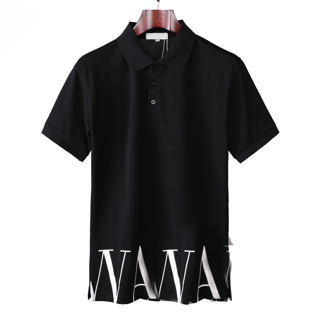 

mens polos shirt summer stripe t shirts snake bee floral embroidery Short sleeve Elastic and breathable T-shirt High street horse Asian size multiple choices M-3XL#06, Black