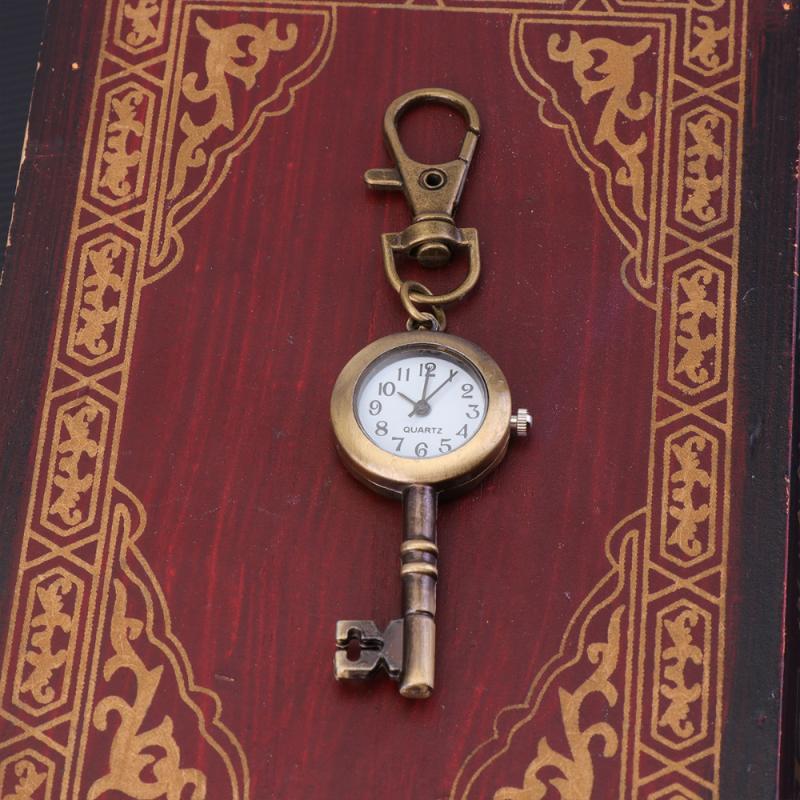 

Repair Tools & Kits 1PC Creative Key Watch Smooth Edge Retro Pocket Novel Shape With Keychain Portable Fo