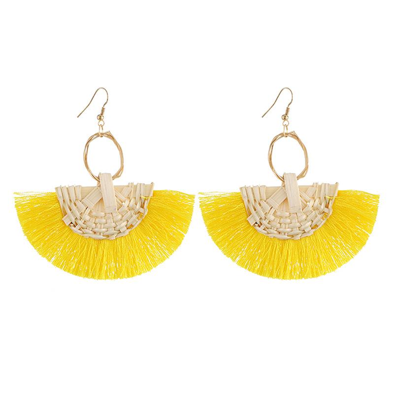 

Dangle & Chandelier Classic Bohemian Style Pendant Earrings Exaggerated Personality Rattan Handmade Ladies Fashion Jewelry Accessories 2021