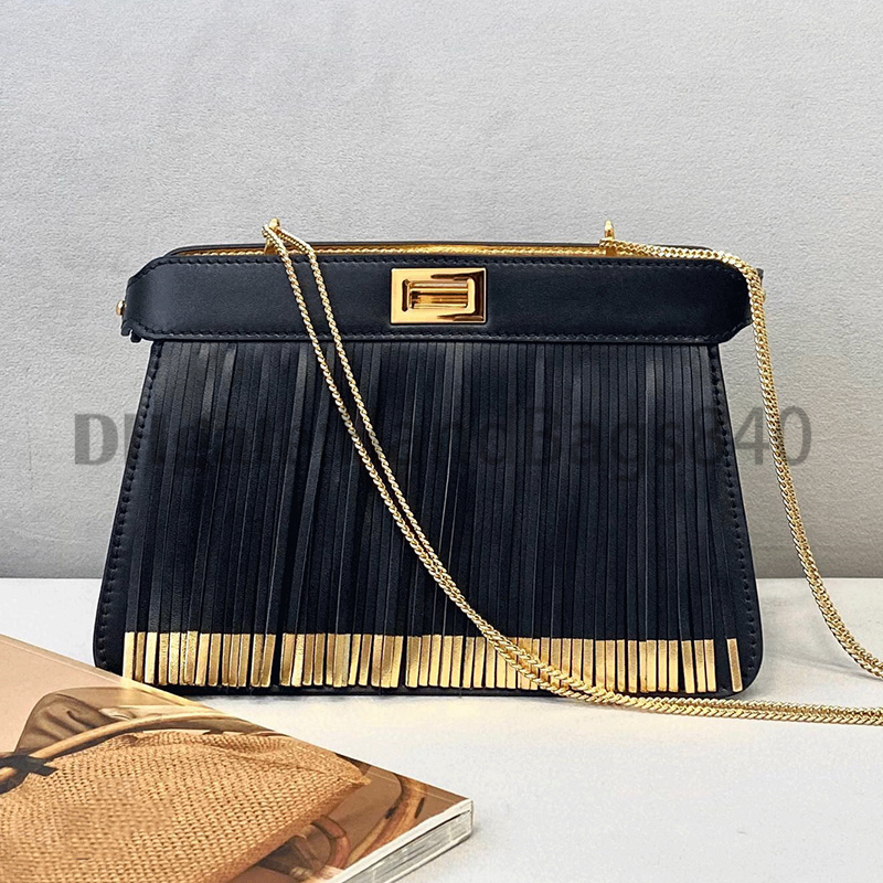 

2021 Heavy craftsmanship tassels leather large-capacity shoulder bags ladies style hardware chain fashion messenger bag, Make up the difference