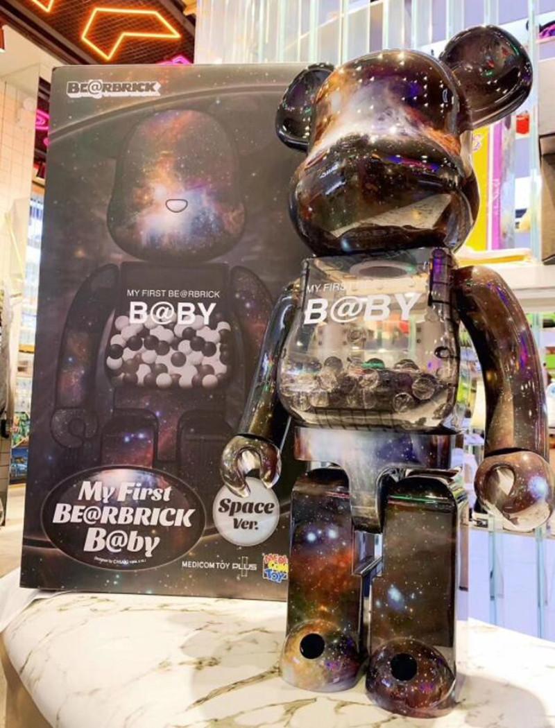 

New style 400% 28CM Bearbrick The ABS Starry Sky Fashion bear Chiaki figures Toy For Collectors Be@rbrick Art Work model decoration toys gif