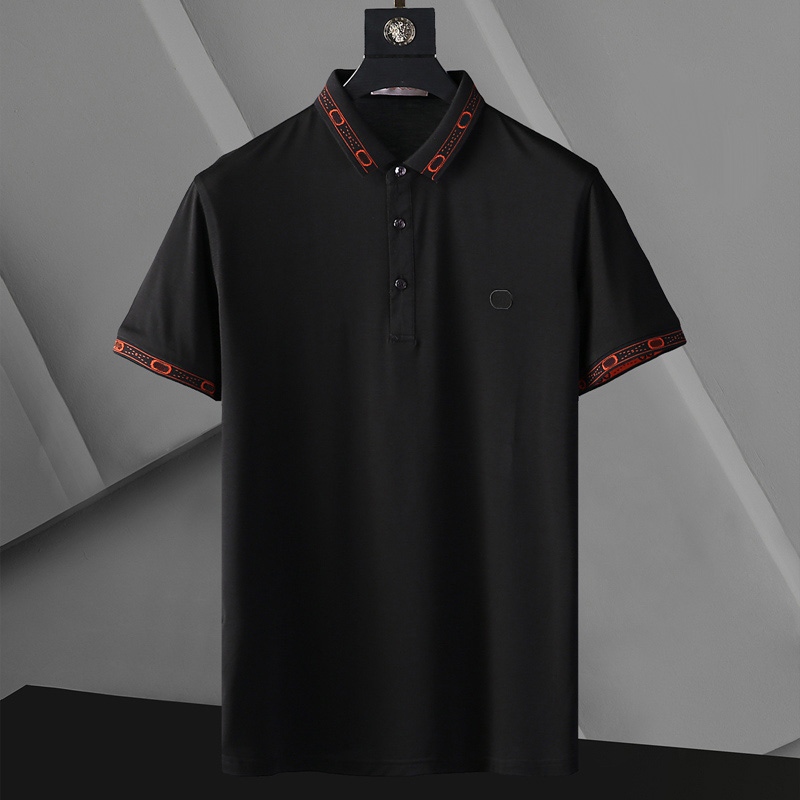 

Italy Fashion Mens Designer Polo Shirts Man High Street Embroidery Garter Printing Brands Top Quality Cottom Clothing T-shirts, White;black