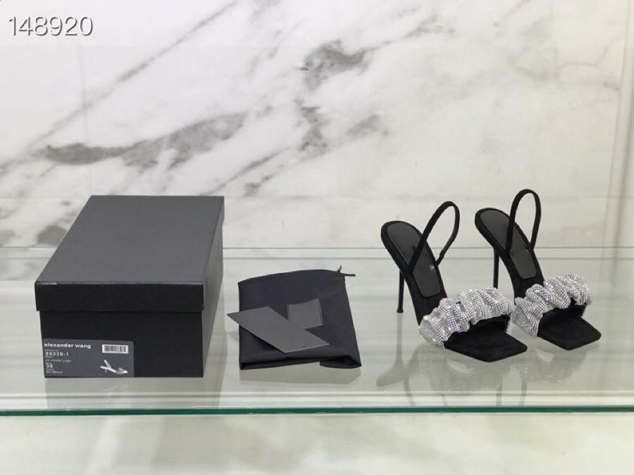 

2021 Top quality luxury designer style patent leather high-heeled shoe women unique letter sandals dress sexy shoes Adercvbdf, Black