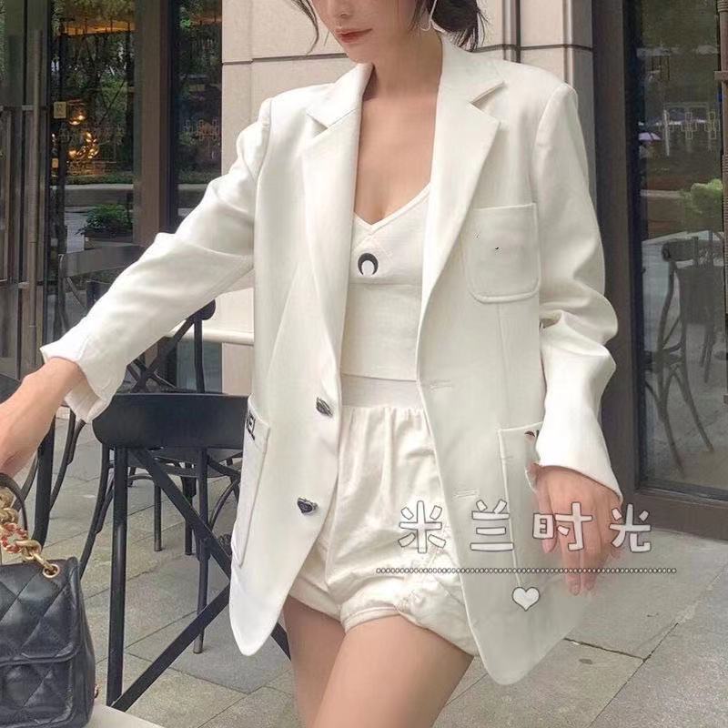 

Women' Jackets 2021 high quality design embroidered blazer loose and versatile temperament, Black