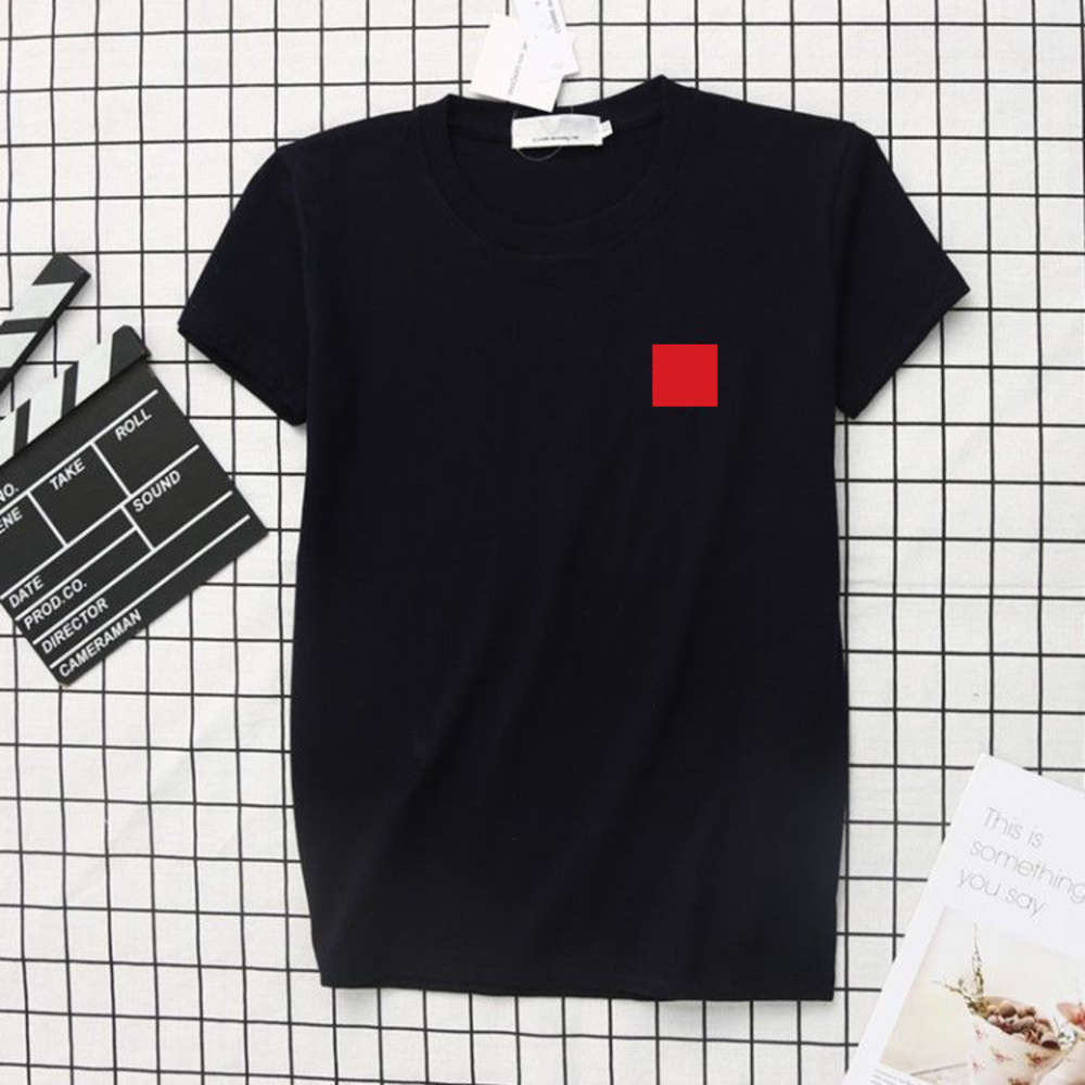 

Summer fashion Designer Shirts For Tops Luxury Letter Embroidery T Shirt Mens Women Clothing Short Sleeved Tshirt Men Tees, Black&red logo