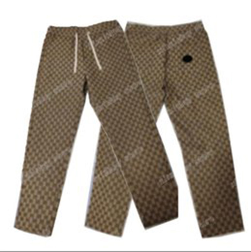 

21ss Mens women Jacquard pants Men Dress Pant Counter Business Casual Slim Fit Suit pants Lattice letter pattern trousers high quality yellow, Black