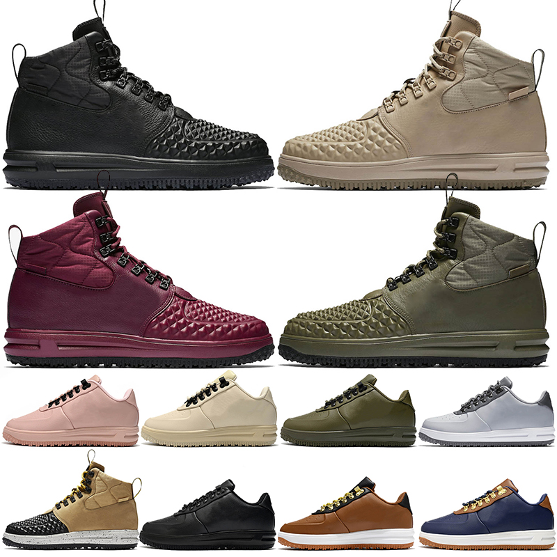 

2022 Lunar 1 Duckboot Boots Sports Shoes Mens Women Black And Tan Burgundy Linen Medium Olive Obsidian Summit White Off Designer Runner Trainers Sneakers 36-47, #b1 black and tan 40-47