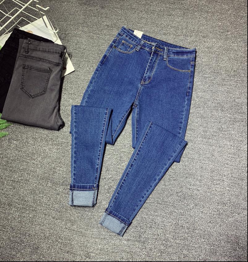 

wholesale women jeans spring autumn selling womens fashion casual denim pants xc4 drop, Blue