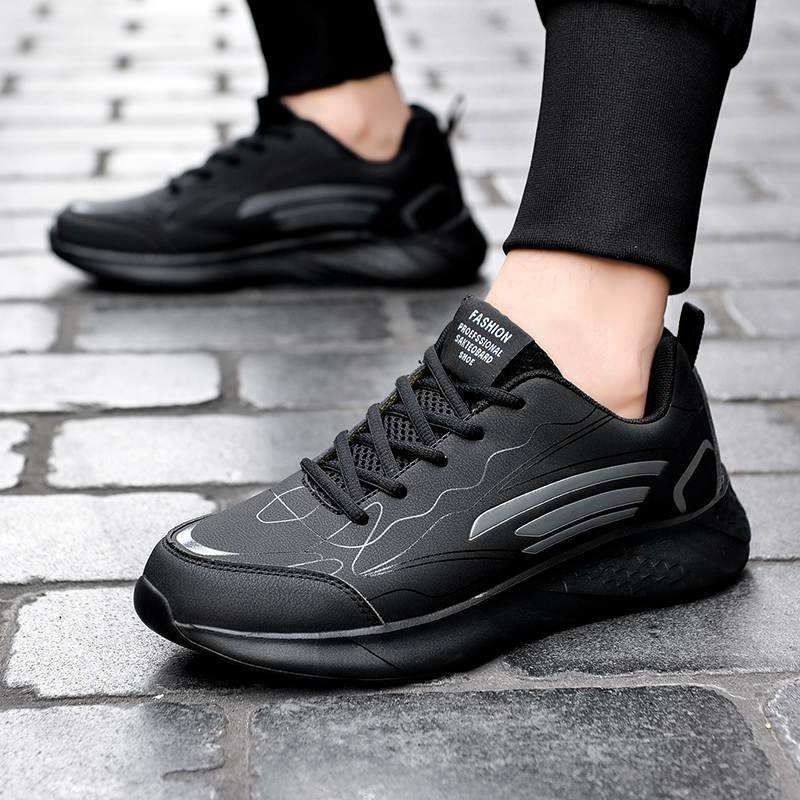 

2021 Arrival Breathable running shoes men black red lightweight soft sole versatile mens leisure sports sneakers trainers, A1