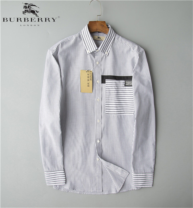 

2021 summer Luxury Designer Men's Business Casual Shirt Long sleeve Stripe lapel shirts masculine social fashion plaid -3XL#AP427, White;black