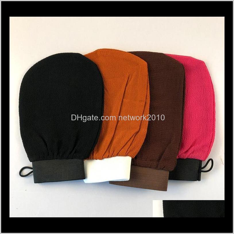 

Brushes Sponges Scrubbers Morocco Bath Scrubbing Gloves Hammam Scrub Magic Peeling Glove Exfoliating Tan Removal Mitt Epacket Myyxj V9Oze