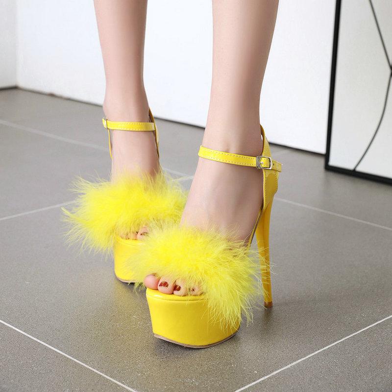 

Sandals Super High Heel, White
