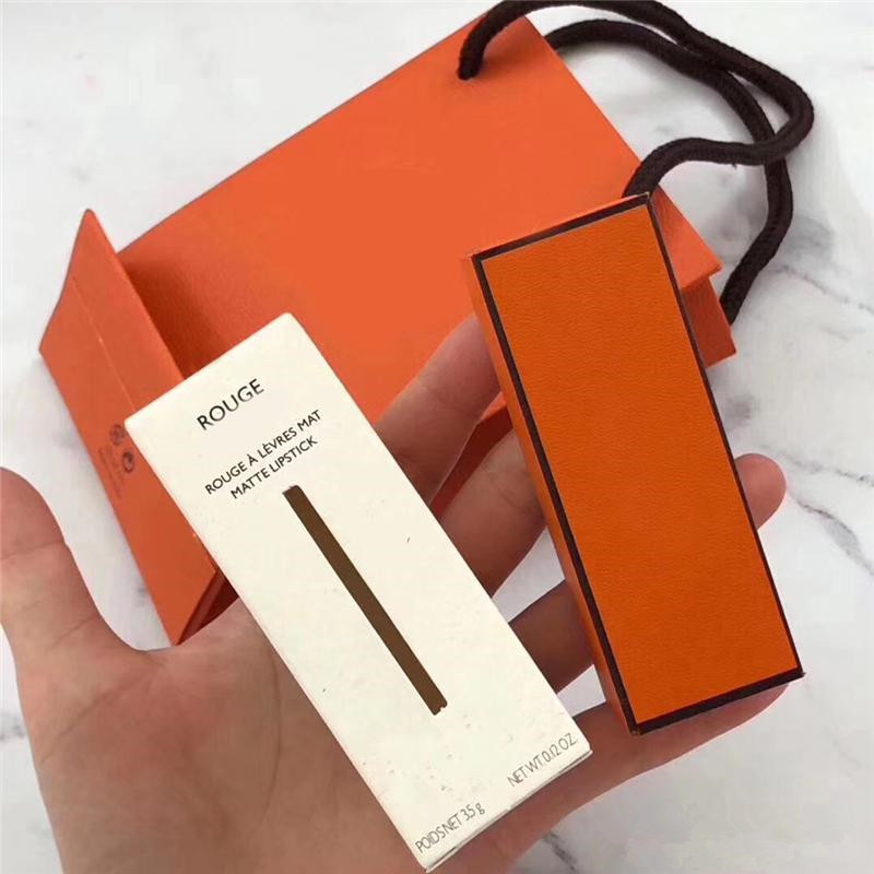 

Dropshipping TOP Quality Brand Satin lipstick Rouge Matte lipsticks Made in Italy 3.5g a levres mat 8 color with handbag, Best quality + handbag