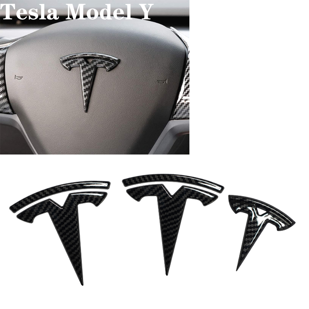 

3pcs Custom Cut Graphics Logo Decal Wrap for Tesla Model 3/Y X S Car Badges Exterior Accessories