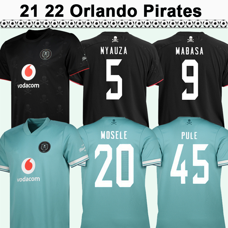 

22 23 Orlando Pirates PULE Mens Soccer Jerseys MOSELE HOTTO MABASA NYAUZA LORCH MONYANE Home Black Away Football Shirt Uniforms, Qm9580 22 23 home no patch