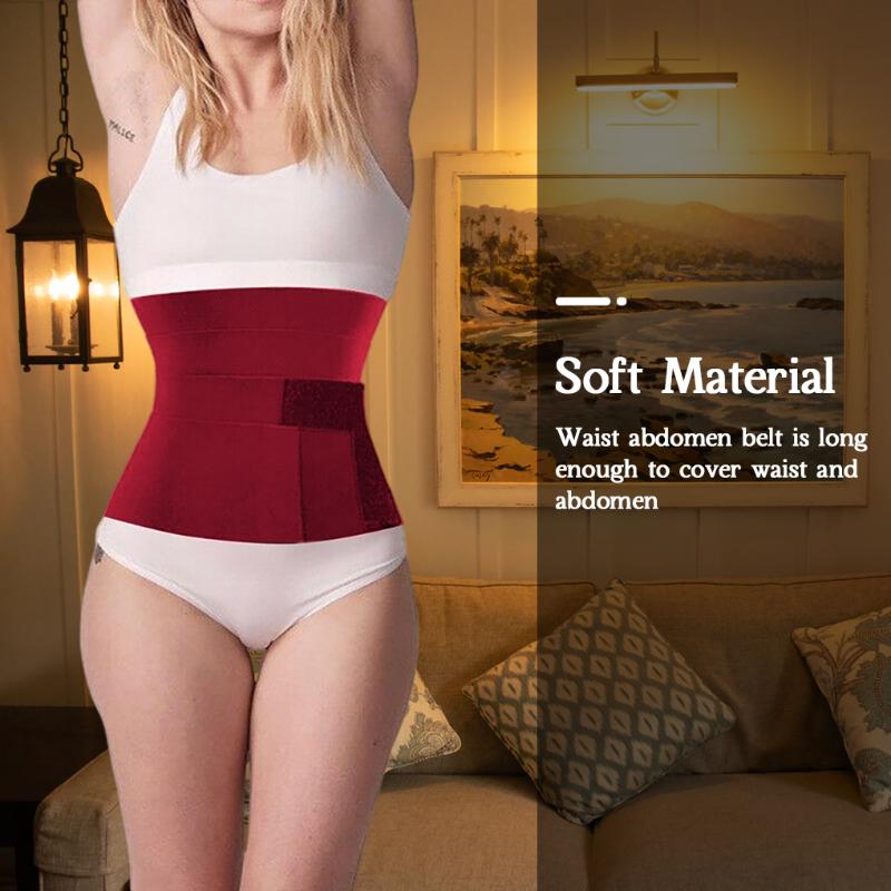 

Waist Support Trainer Bandage Wrap Tummy Slimming Sheath Women Body Shaper Corset Top Trimmer Belt Bands Shapewear, Red