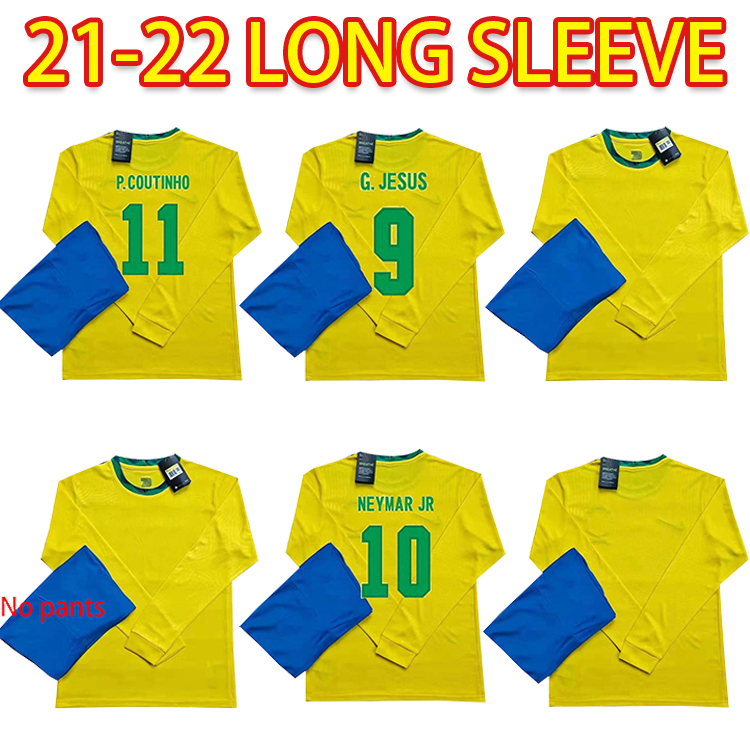 

2021 Camiseta PAQUETA NERES COUTINHO bRAZILS soccer jersey FIRMINO JESUS football shirt MARCELO PELE brasil 20 21 Long sleeve suit maillot de foot, Home patch bx0016