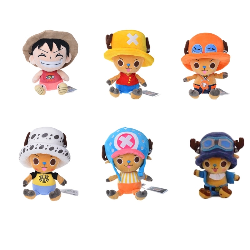 

A Piece Luffy Sabo 10Cm Pluche Filled Anime Fun Toys Chopper Pop Cartoon Best Present for Children