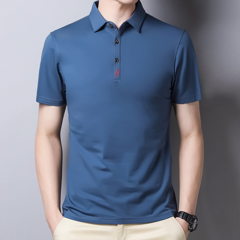 

men's t shirts 2021 summer cotton short t-shirt casual slim half sleeve shirt middle aged dad, White;black