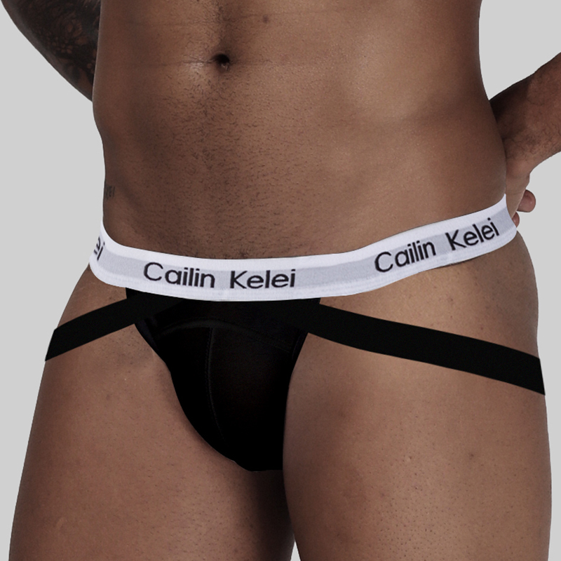 

Sexy Gay Men Underwear Male Lingerie Jockstrap G String Thongs Mens Underpants Solid Briefs Panties Jock Strap, Black;white