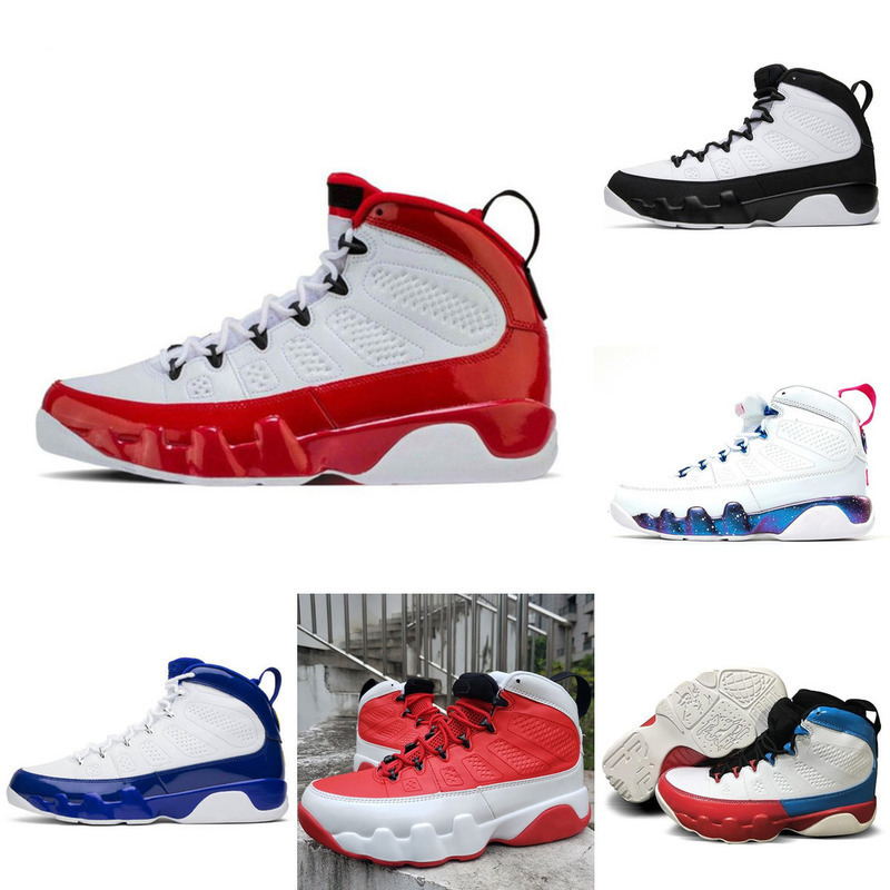

Mens Basketball Shoes 9s Jumpman 9 Change World Racer University Blue Gold Gym Red Black Anthracite White UNC Sport Sneakers Trainer, Black white