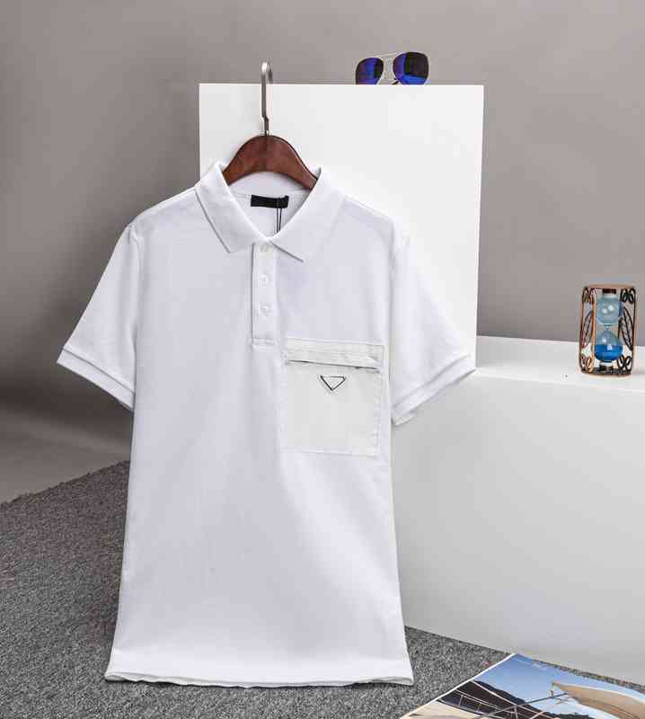 

Men' Polos men USA polos casual retro t shirts short sleeve Feel comfort cotton summer Top-level materials Back letter print tshirts 0BOJ, White
