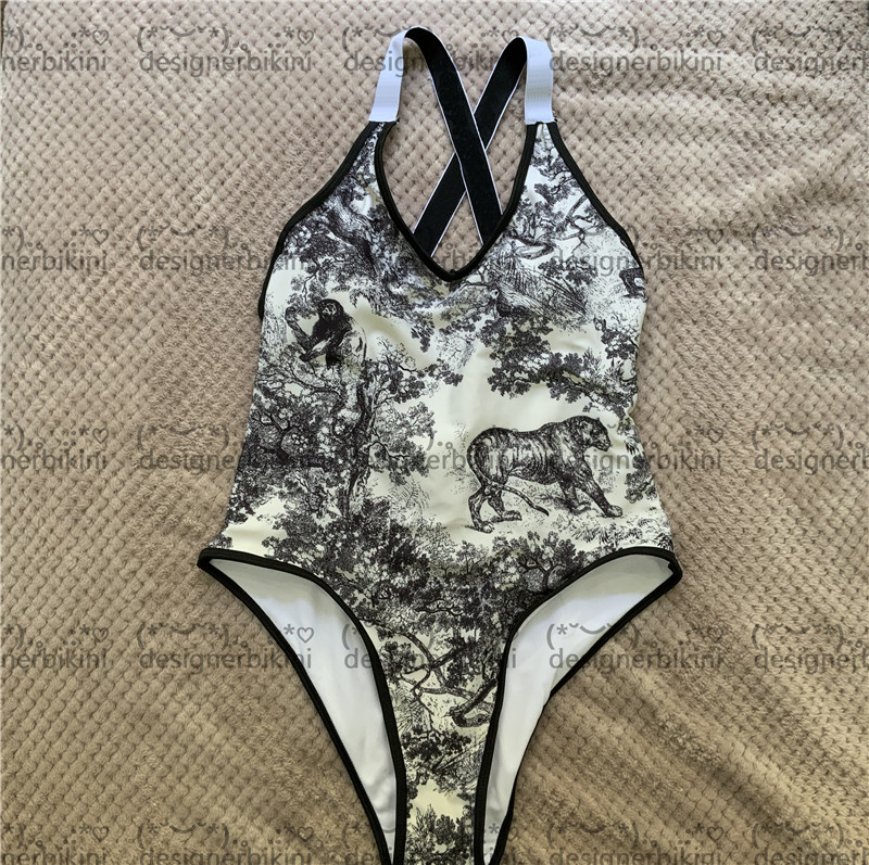 

Tiger Hipster Swimwear Top Quality Padded Women's Luxury One-piece Swimsuits Outdoor Beach Travel Perfect Body Shape Designer186i
