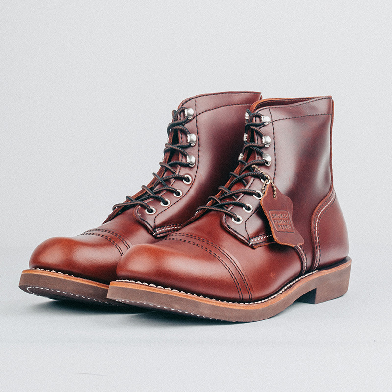 

luxury men's martin boots real cowhide leather retro tooling boots high male outdoor work shoes couple motorcycle boots, Black