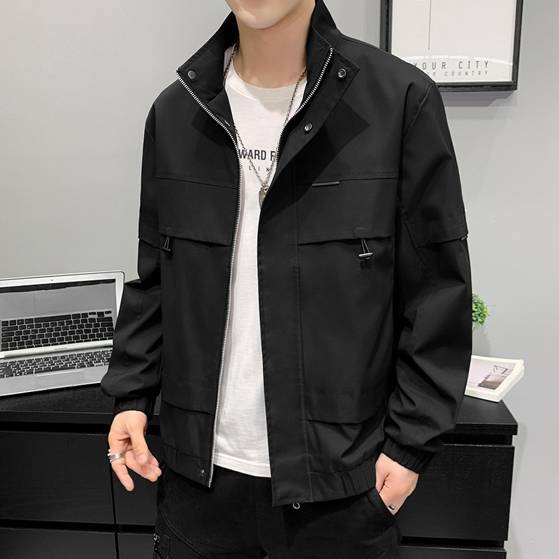 

Men's coat spring and leisure fashion brand Baseball men's wear 2020 new clothes Korean fashion clothes, 7021 blue