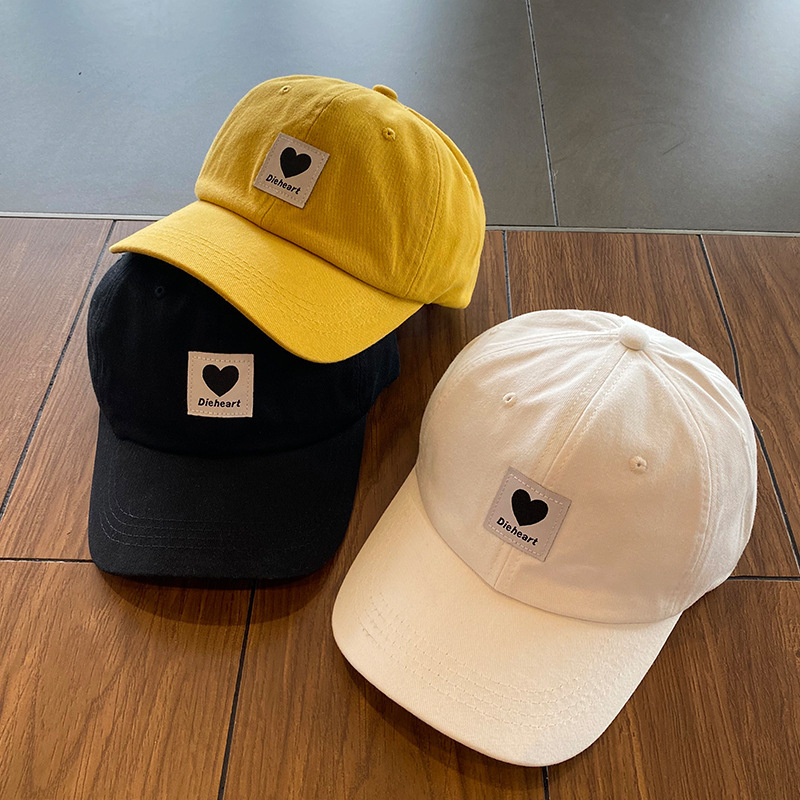 

Cap girl cap with duck tongue and fashion brand face show Korean version of fashion versatile summer thin minority fashion brand baseball, Black