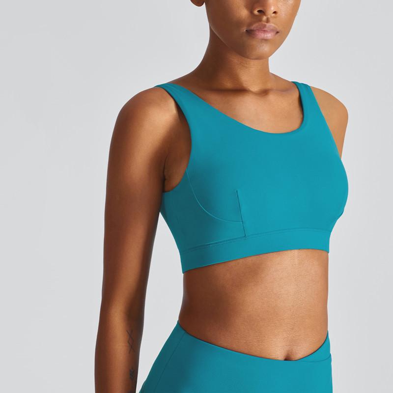 

Yoga Outfit Thicken Nude Sports Underwear Beauty Back Fitness Running Quick-Dry Fixed Cup Bra Female Gym Exercise High Elastic Crop Top