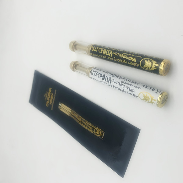 

Empty California Honey Disposable Vape pen 1.0ml Copper Gold Tips Disposables E-cigarettes Cartridge Vaporizer empty Rechargeable Battery with bags