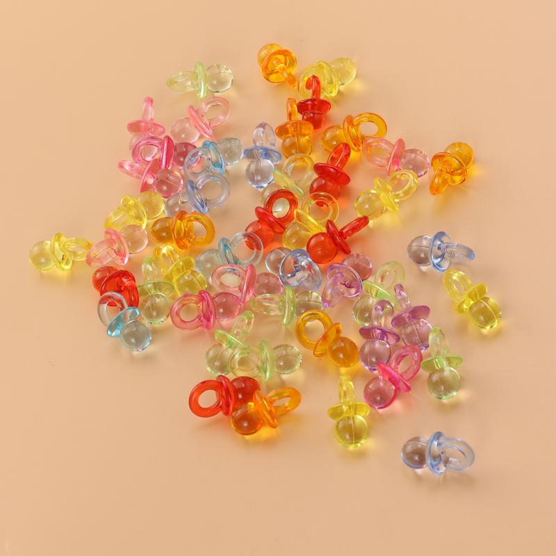 

Pacifiers# 50 Pcs Mixed Acrylic Plastic Small Baby Pacifiers For Shower Decorations Table Scatter Party Favors Games