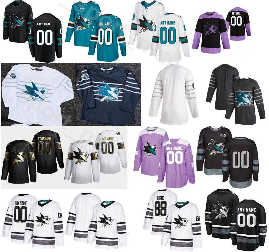 

Custom Name 2020 Golden Edition San Jose Sharks Ice Hockey 31 Martin Jones Jerseys 88 Brent Burns 28 Timo Meier 62 Kevin Labanc, White
