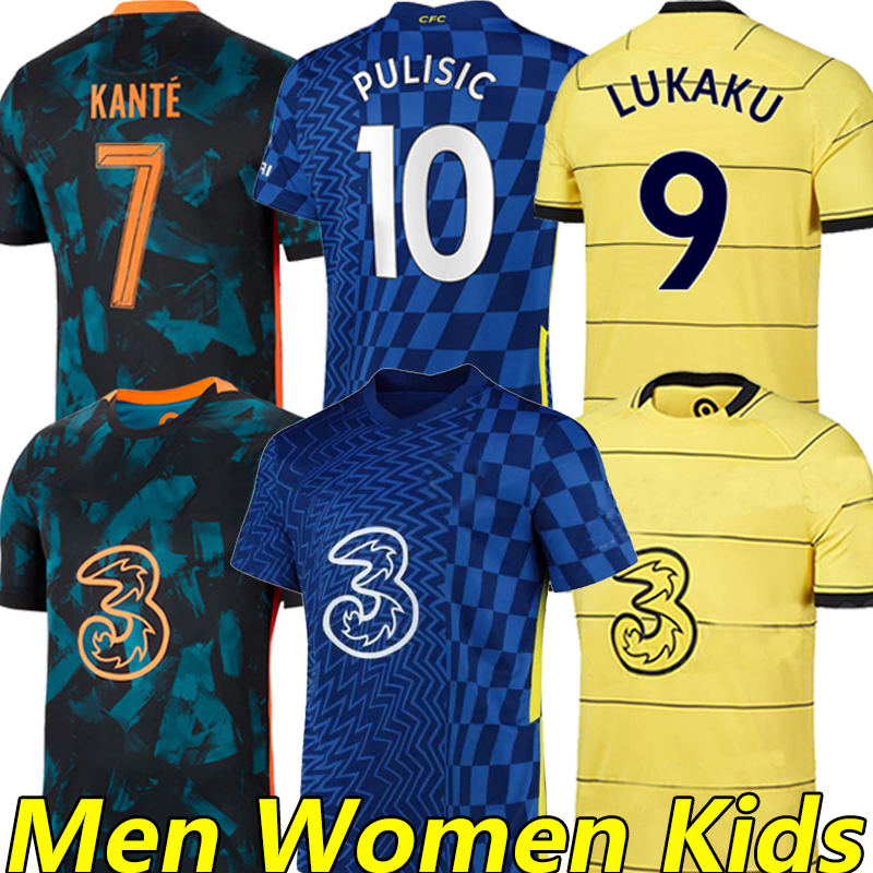 

21/22 CFC soccer jerseys LUKAKU ZIYECH PULISIC MOUNT KANTE HAVERTZ WERNER ABRAHAM CHILWELL GIROUD HUDSON ODOI 2021 2022 SAUL men women kids kit football shirt, Black