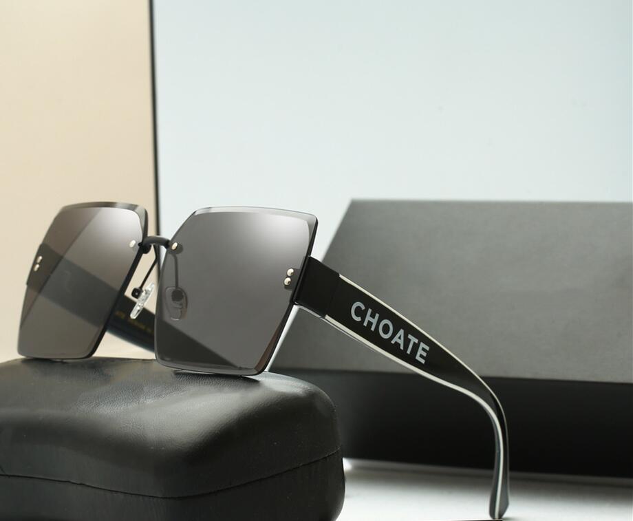 

Summer CHOATE Style Rimless Polarized Sunglasses For Women Men Classic Square Driving Eyewear Vintage Mirror Sport Goggles UV400