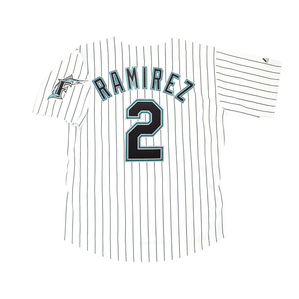 

Custom sewing Hanley Ramirez Florida Home White Jersey w/ Team Patch Men Women Youth Baseball Jersey -6XL