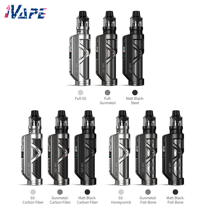

Lost Vape Cyborg Quest 100W Kit with 5ml UB Pro Pod Tank Powered by External Single 21700/20700/18650 Battery & UB-Pro Coils 100% Original, Message for colors