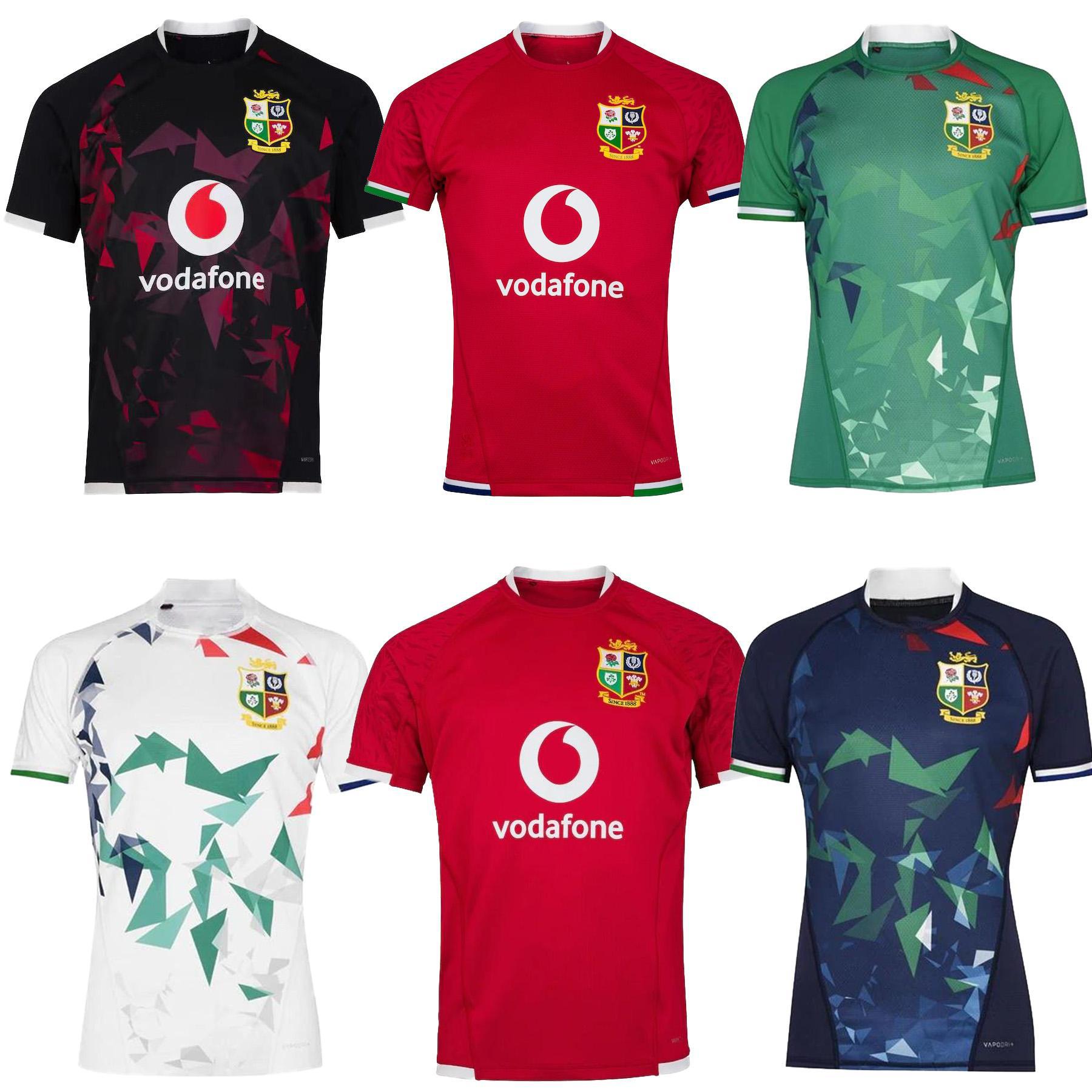 

2020 2021 British & Irish Lions rugby jersey 20 21 British lions rugby HOME training shirt size S-5XL, Black