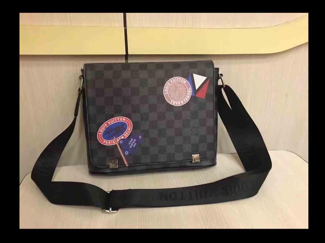 

Designers Backpack Mens Luxury Double BagsMale Brand School Bags Leather Shoulder Bag LV LOUIS BAG VITTON