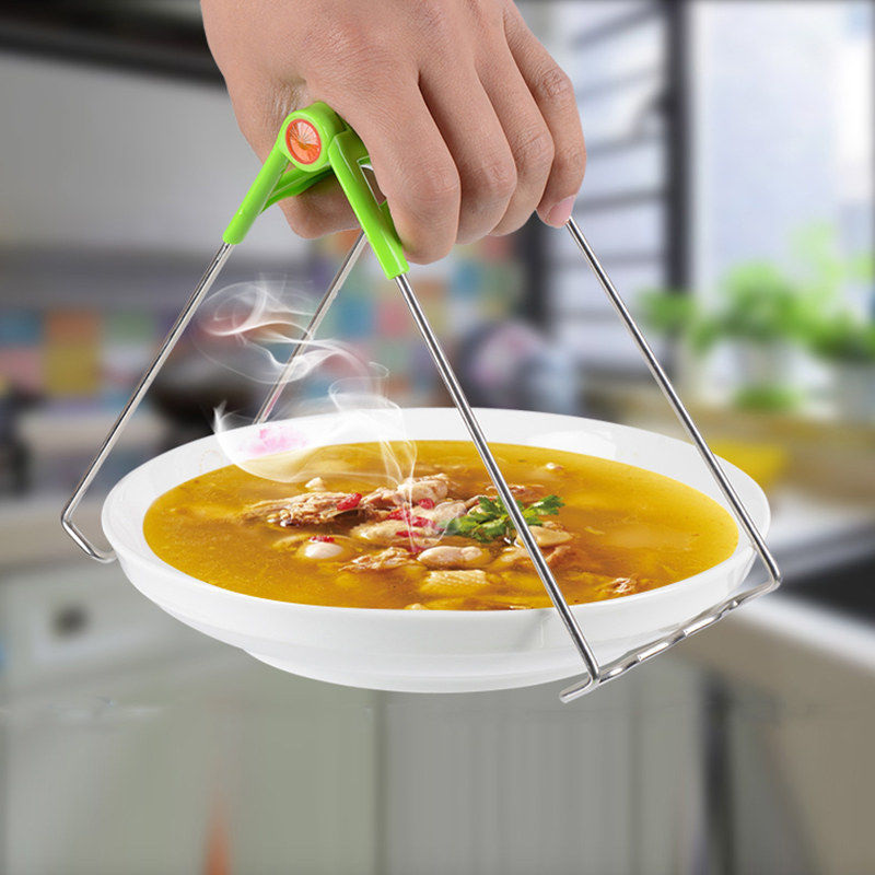 

anti-scalding chucking bowl take-up tray chucking device casserole steaming vegetable tongs stainless steel non-slip