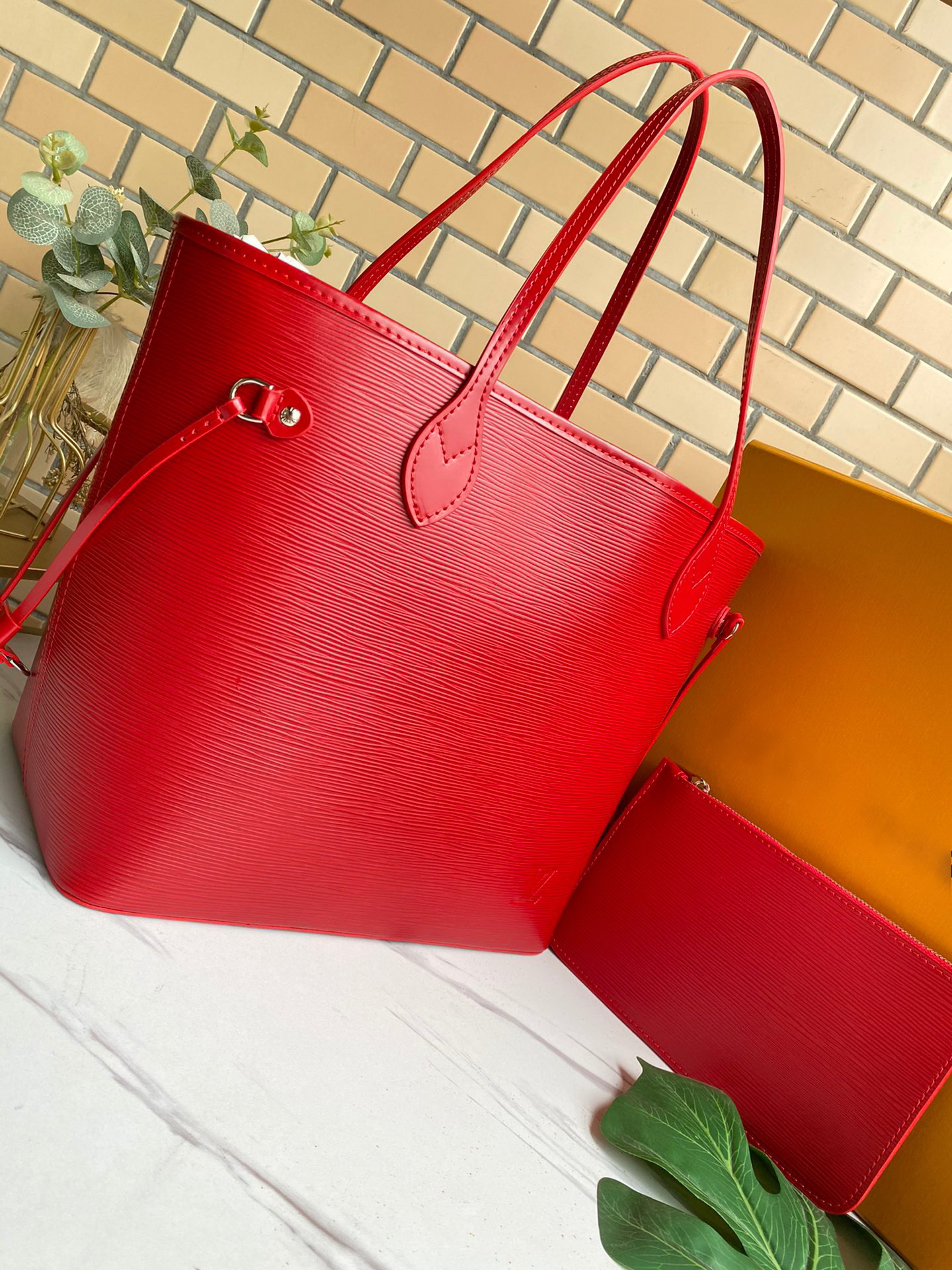 

Fashion Genuine Leather women handbag cx#44 lady Totes Shoulder Bags 40882 Wallets have dust bags wallets