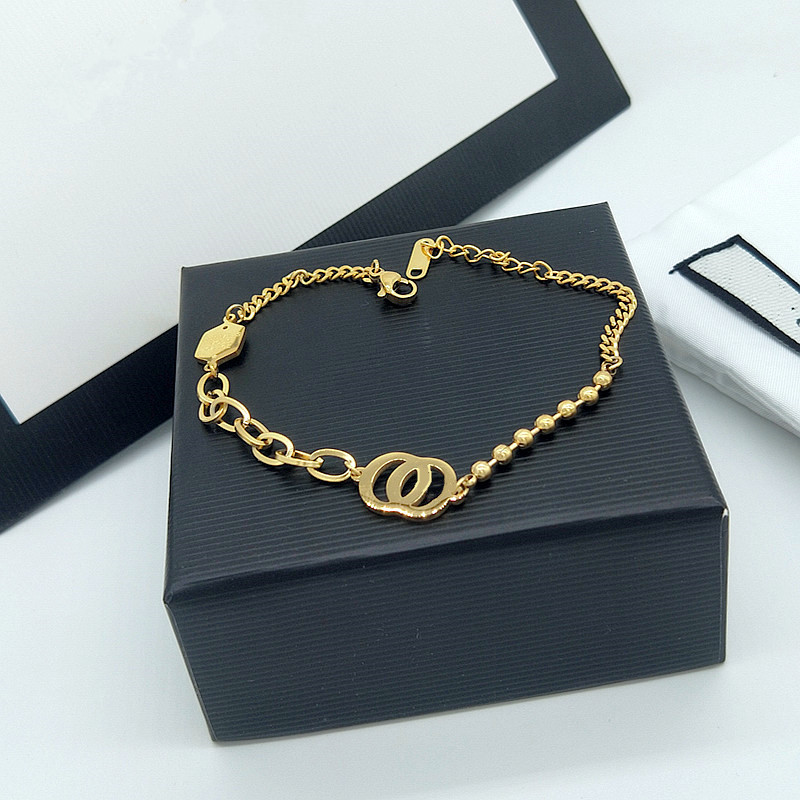 

Gold Titanium Steel Bangle Bracelet Women's Classic Letter G Red and Green Bar Hollow Diamonds Luxury Designer Birthday Gift Non-allergic Jewelry