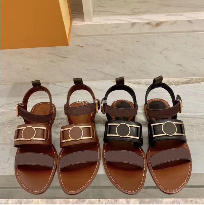 

fashion Luxurys Designers Women Sandals Slides sandal Summer Gladiator Woman Casual Flat Shoes Ladies Beach Roman shoe 35-42, No.1