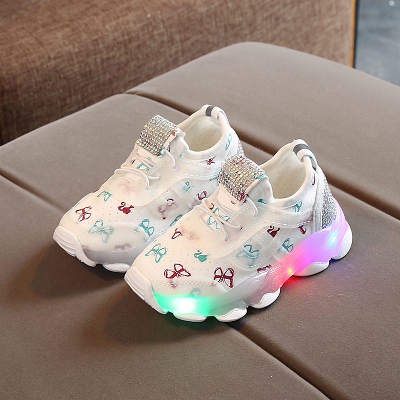

Size 21-30 Luminous Toddler Shoes for Boys Girls Childrens Led Shoes Kids Glowing Sneakers for Kids Sneakers with Luminous Sole, Black