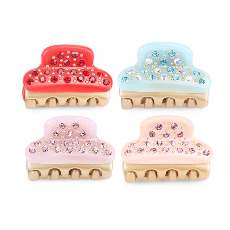 

French Design Hair Claw - Beauty Accessory For Women Lady Rhinestone Fashion Ornament Jewelry Thin Tiara Clips & Barrettes